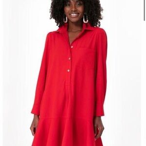 Tuckernuck Bold Red Collared Shirt